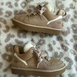 UGG LOWMEL Sneakers - Suede Canvas Stylish Sand Shoes ✔ Comfortable